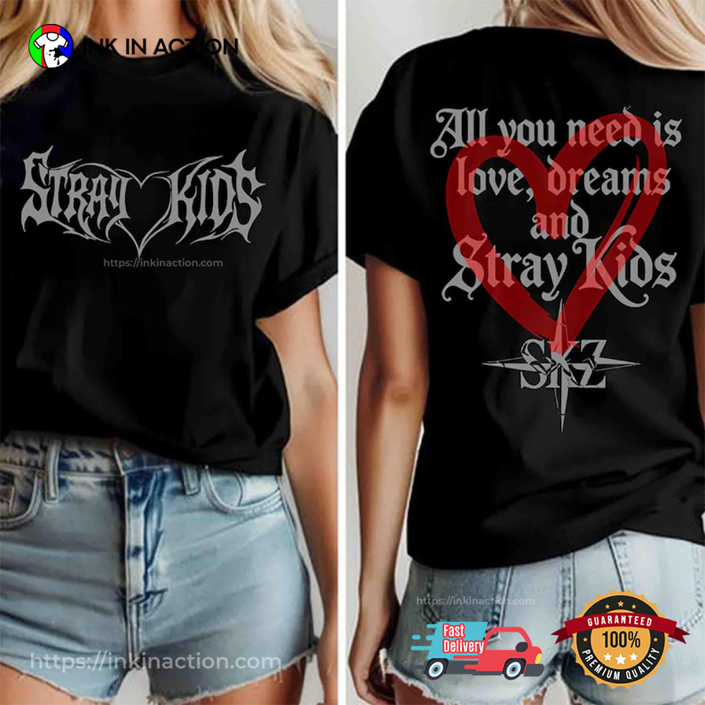 Stray Kids Logo World Tour 2026 2 Sided Shirt Stray Kids Logo World Tour 2026 2 Sided Shirt