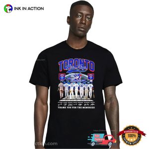 Toronto Blue Jays Baseball 50 Seasons Anniversary Signatures Shirt 1 InkInAction.com