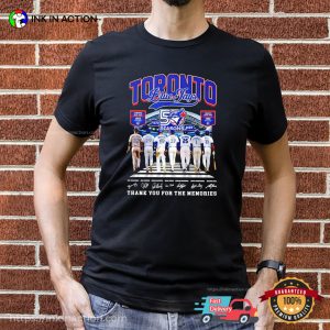 Toronto Blue Jays Baseball 50 Seasons Anniversary Signatures Shirt 2 InkInAction.com