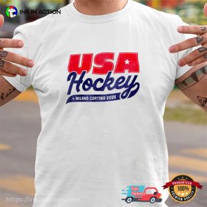 USA Hockey Milano Cortina 2026 Winter Olympic Shirt 2 InkInAction.com