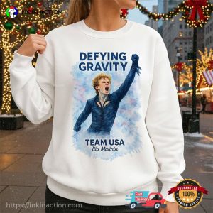 USA Team Sport Ilia Malinin, Defying Gravity Graphic Shirt USA Team Sport Ilia Malinin, Defying Gravity Graphic Shirt