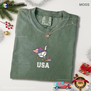 USA Winter Sports 2026 Curling Goose Comfort Colors Shirt 2 InkInAction.com