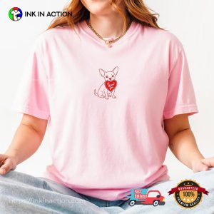 Valentine Chihuahua Dog Comfort Colors Tee Valentine Chihuahua Dog Comfort Colors Tee