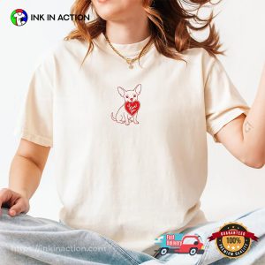 Valentine Chihuahua Dog Comfort Colors Tee 2 InkInAction.com