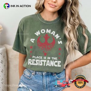 A Woman’s Place Is In The Resistance Feminism Comfort Colors Shirt