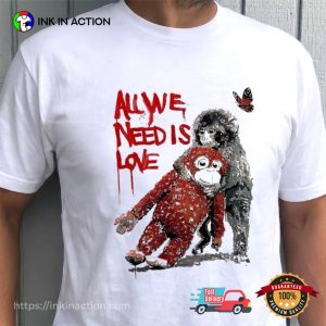 All We Need Is Love Baby Monkey Punch Shirt 3 InkInAction.com