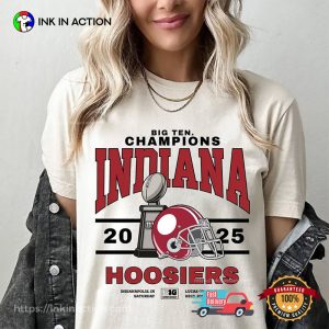 Big Ten Champions Indiana Hoosiers Football Comfort Colors Tee 2 InkInAction.com