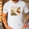 Creation Of Adam, Michelangelo And Pug Funny Shirt