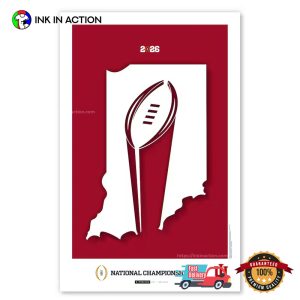 Indiana Hoosiers 2025 National Champions Poster