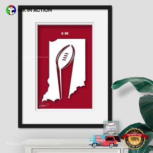 Indiana Hoosiers 2025 National Champions Poster