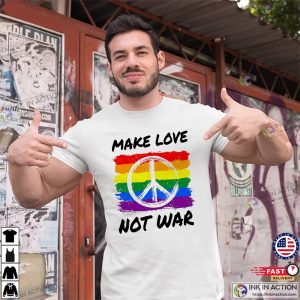 Make Love Not War, Peace Sign Tee