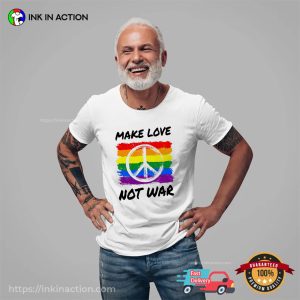 Make Love Not War, Peace Sign Tee