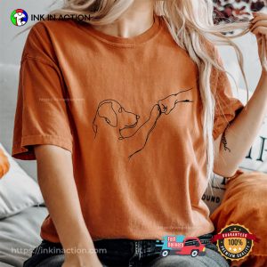 Paw Friend, Friendship Fist Bump Comfort Colors Shirt 3 InkInAction.com