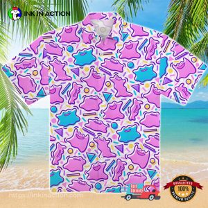 Pokemon pokopia ditto Wiggle Hawaiian Shirt 2 InkInAction.com