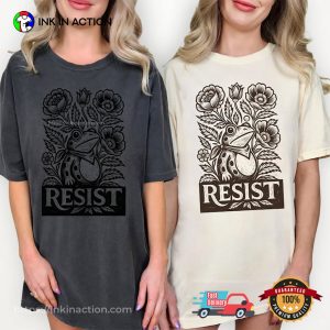 Portland Frog Resist Protest, Fuck ICE Comfort Colors Shirt 3 InkInAction.com