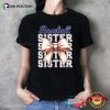 Retro Baseball Sister Coquette Bow Shirt