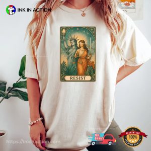 Tarot Card The Resist Lady Justice And Liberty Comfort Colors Shirt