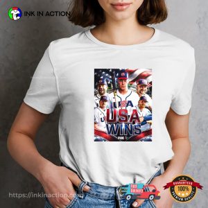 USA Baseball First Win World Baseball 2026 Shirt