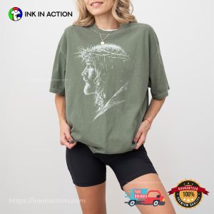 Vintage Easter Jesus Portrait Comfort Colors Shirt