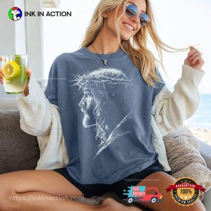 Vintage Easter Jesus Portrait Comfort Colors Shirt