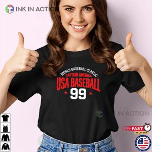 World Baseball Classic Captain America USA Baseball 99 Shirt