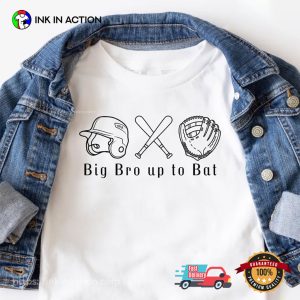 Big Bro Up To Bat, Baseball Brother Shirt 2 InkInAction.com