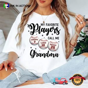 Custom Grandma Baseball Mother's Day Comfort Colors Tee 3 InkInAction.com