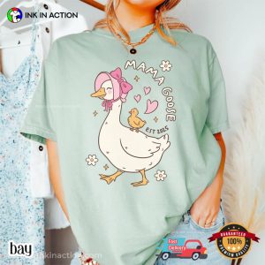 Custom Year Mama Goose, Cute First Time Mom Gift Comfort Colors Shirt 1 InkInAction.com