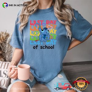 Disney Stitch Last Day Of School Comfort Colors Shirt