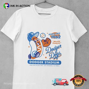 Dodger Dogs Since 1962 Vintage LA Baseball Tee 3 InkInAction.com