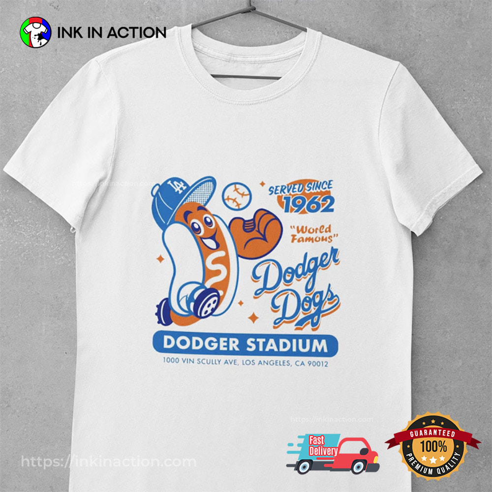 Dodger Dogs Since 1962 Vintage LA Baseball Tee Dodger Dogs Since 1962 Vintage LA Baseball Tee