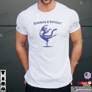 Expensive And Difficult Dancing Cat 90s Graphic Tee 3 InkInAction.com
