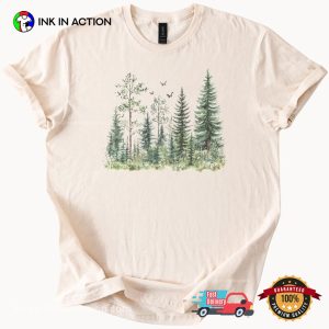 Forest Tree forest green t shirt 2 InkInAction.com