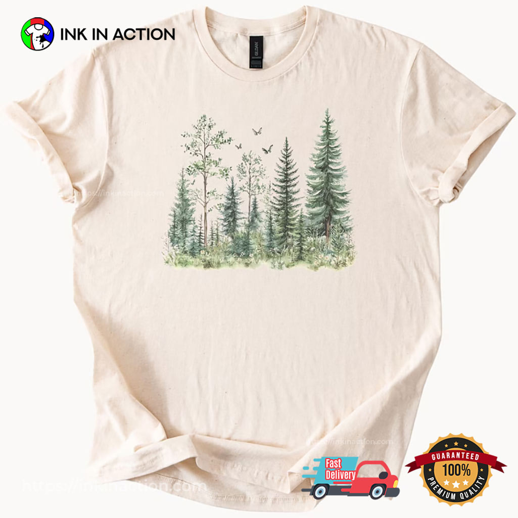 Forest Tree Forest Green T-shirt Forest Tree Forest Green T-shirt