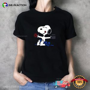 Funny Snoopy Coffee And Donut Graphic T-Shirt