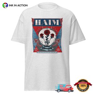 HAIM Three Roses, Retro haim music band Shirt 3 InkInAction.com