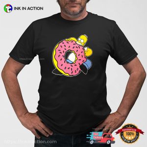 Homer Simpsons Eat Giant Donut Funny doughnut lover Tee 2 InkInAction.com