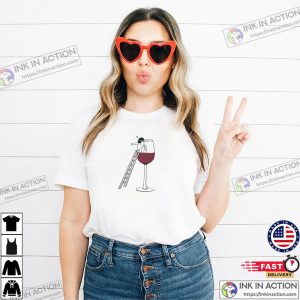 Lady Drown In Wine Funny Female Drunk Shirt