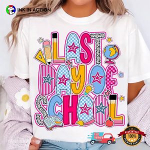 Last Day Of School Preppy Teacher School T-shirt