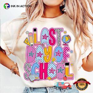 Last Day Of School Preppy Teacher School T-shirt