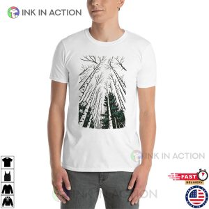 Nature Forest High Tree, Forest Green T-shirt