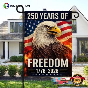 Patriotic Black Eagle USA Independence Day Flag 3 InkInAction.com