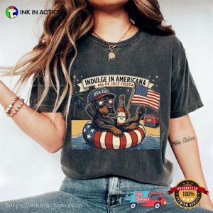 Patriotic Dogs 4th Of July Funny Comfort Colors Shirt