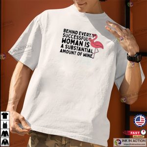 Pink Flamingo Drinking Wine Meme Shirt 3 InkInAction.com