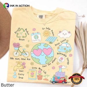 Save The Planet, Earth Lover Gift Comfort Colors Shirt 2 InkInAction.com