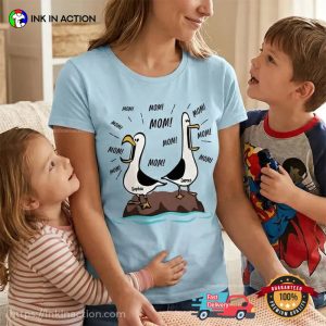 Custom Seagull Mom Mom Mom Funny Mother’s Day Gift Tee