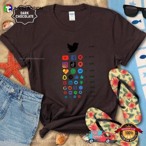 Social Media Viral Platforms Unisex T shirt 2 InkInAction.com