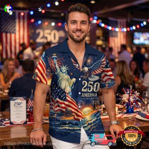 America's Freedom 250th Anniversary 1776 2026 Hawaiian Shirt 2 InkInAction.com