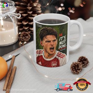 Arsenal Declan Rice It's not done Coffee Cup 2 InkInAction.com