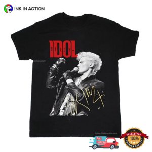 BILLY IDOL Punk Rock Tour Signature Shirt 3 InkInAction.com